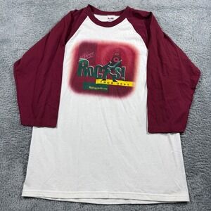 Vintage 2001 Dr Pepper Rocks Rolling Stones Tour Raglan Baseball USA MAde‎ - XL